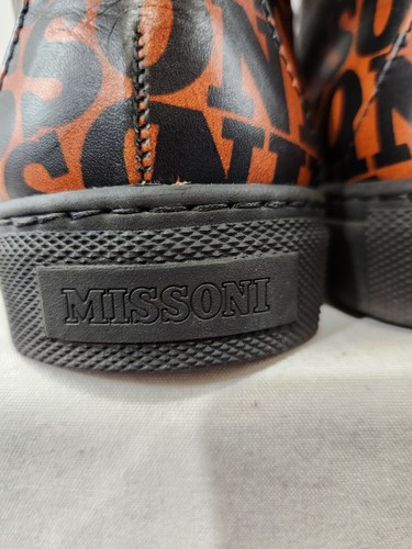 MISSONI Sneaker High Top Leather Made Italy 40 EU 7 US - photo 4