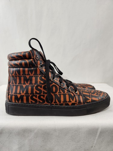 MISSONI Sneaker High Top Leather Made Italy 40 EU 7 US - photo 5