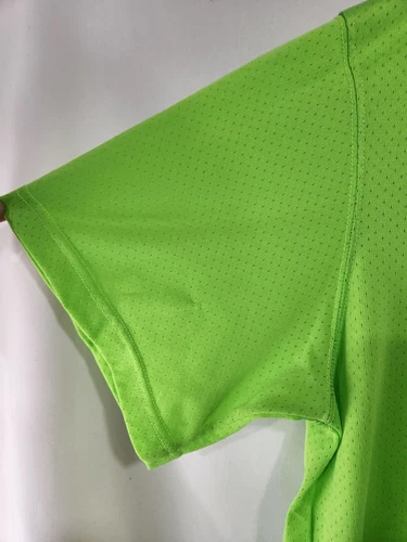 Vintage ADIDAS Lime Green Mesh Jersey Made in USA sz L - photo 5