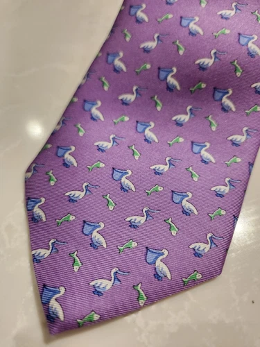 BROOKS BROTHERS Purple Pelican Design Tie - photo 2