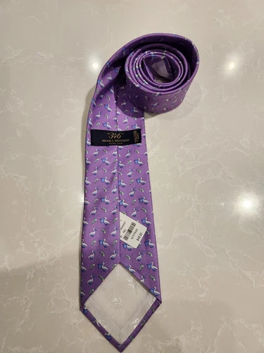 BROOKS BROTHERS Purple Pelican Design Tie - photo 3