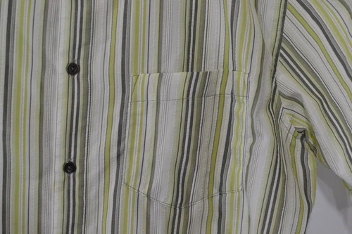 KUHL Multi Stripe Short Sleeve Button Up Casual Shirt sz M - photo 4