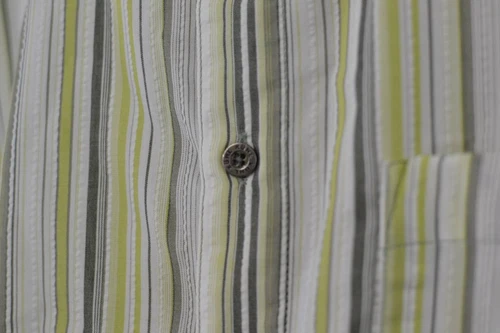 KUHL Multi Stripe Short Sleeve Button Up Casual Shirt sz M - photo 5