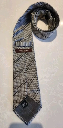 Fancy HICKEY FREEMAN Silk Tie Made in USA - photo 3