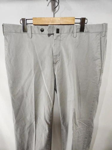 PT01 Torino Slim Fit Stretch Vintage Wash Gray Chinos 38 - photo 3