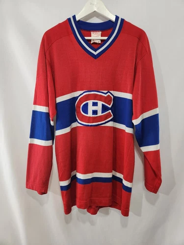 Throwback 1970s MONTREAL CANADIENS Hockey Jersey M
