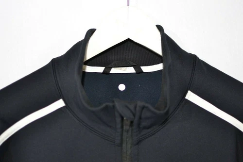 Stylish LULULEMON ATHLETICA Black White Decal Stripe Warm Up Tra - photo 3