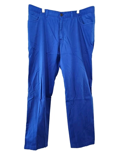BRIONI Royal Blue Cotton Blend Chinos sz 44