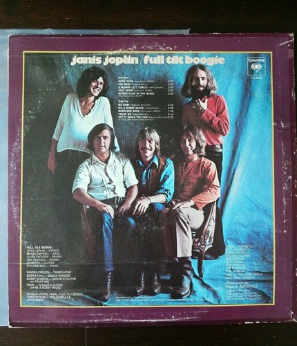 JANIS JOPLIN / FULL TILT BOOGIE BAND - PEARL Vinyl Record LP - photo 2