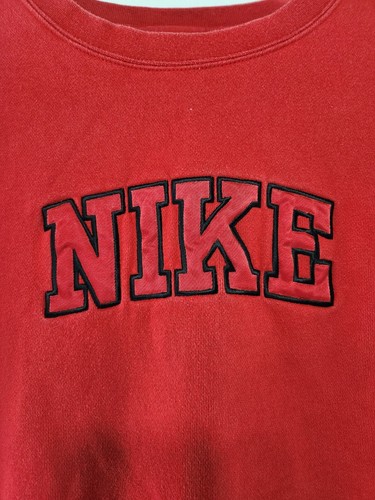 Vtg NIKE Silver Label Red Crewneck sz XL - photo 2
