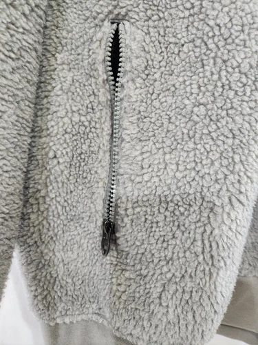 POLO RALPH LAUREN Heather Gray Fleece Zip Up sz L - photo 5
