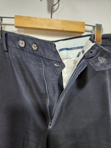 PAL ZILERI Pants Hand Made Italy Nave Blue 58 EU 42 US - photo 4