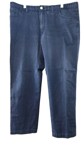BRIONI Navy Blue Cotton Blend Chinos sz 44
