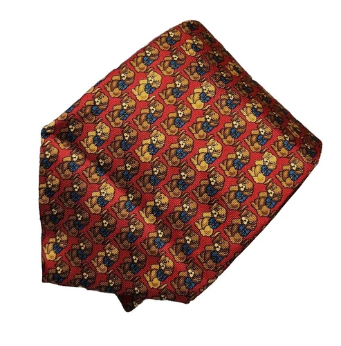 Vintage BURBERRY'S Silk Basset Hound Neck Tie - photo 2