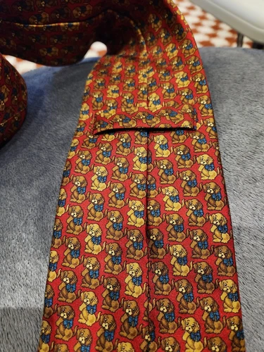 Vintage BURBERRY'S Silk Basset Hound Neck Tie - photo 4