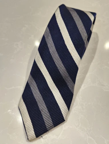 ROBERT TALBOTT Silk Striped Neck Tie Hand Made in USA