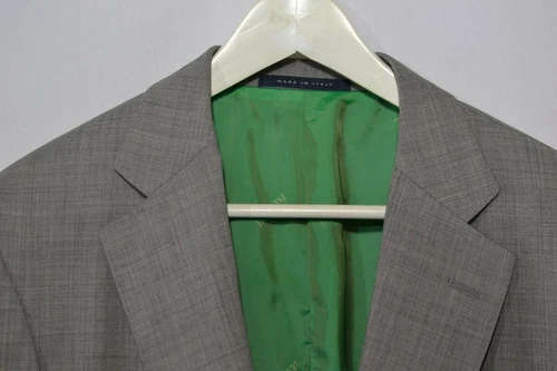PAL ZILERI Gray 100% Wool Blazer Green Lining Made Italy - photo 3