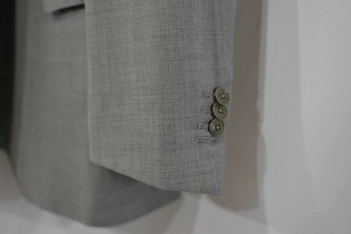 PAL ZILERI Gray 100% Wool Blazer Green Lining Made Italy - photo 5