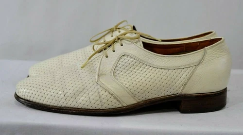 DACK's Made in Canada White Leather Derby 10.5 F - photo 4