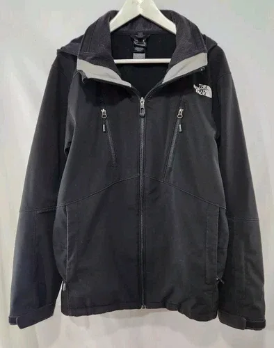 THE NORTH FACE Black Apex Shell Overcoat w/ Hood sz S