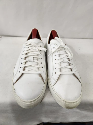 GRAVITY POPE White Leather Low Top Sneakers sz 41 EU - photo 2