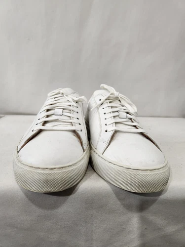 GRAVITY POPE White Leather Low Top Sneakers sz 41 EU - photo 3