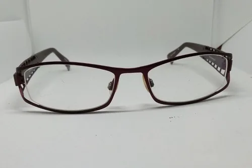 COGAN France YC2123 Burgundy Metal Eyeglass Frame