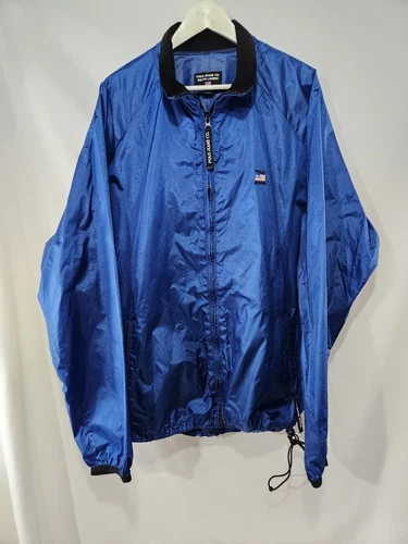 POLO JEANS CO. RALPH LAUREN Royal Blue Windbreaker sz L