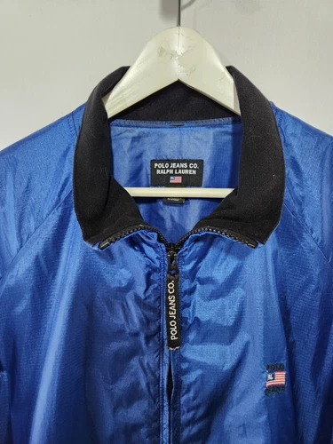POLO JEANS CO. RALPH LAUREN Royal Blue Windbreaker sz L - photo 2