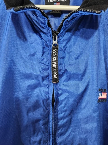 POLO JEANS CO. RALPH LAUREN Royal Blue Windbreaker sz L - photo 3