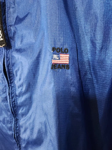 POLO JEANS CO. RALPH LAUREN Royal Blue Windbreaker sz L - photo 4
