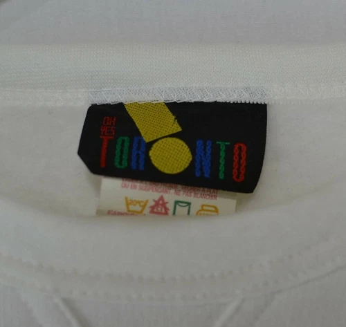 Like New Throwback OH YES TORONTO! White Crew Neck Sweater Made - photo 5