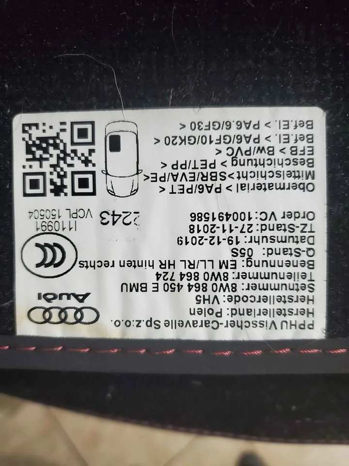 Audi A4 Floor mats - fit models from 2010 - 2021 image indicator(7)