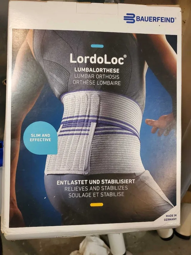 Lumbar spine back brace