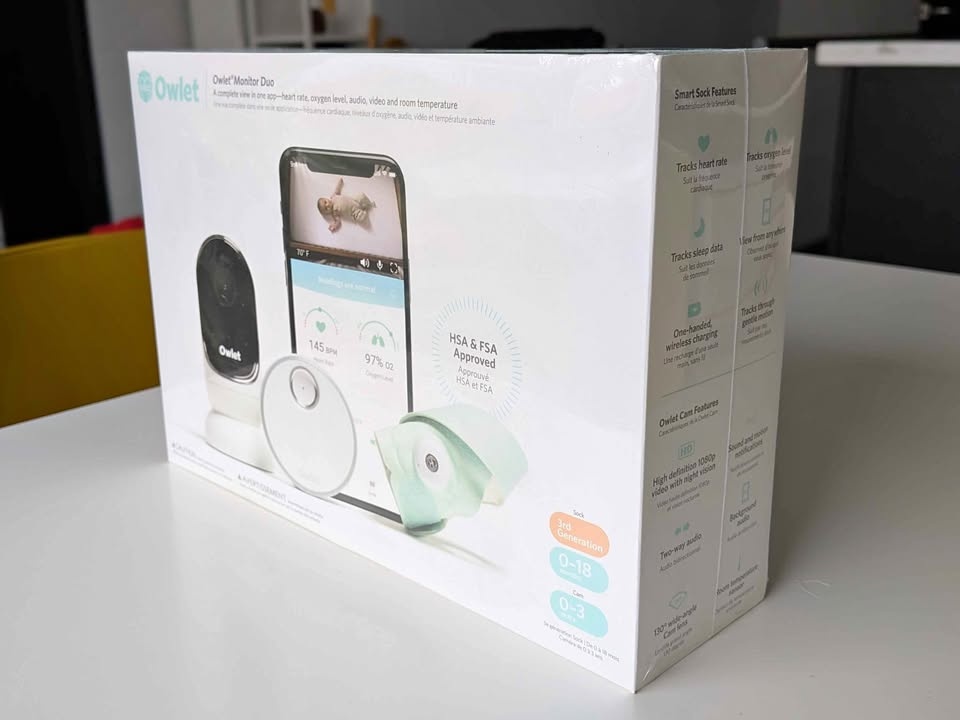 Brand New Owlet Baby Monitor Duo Smart Sock 3 - Mint