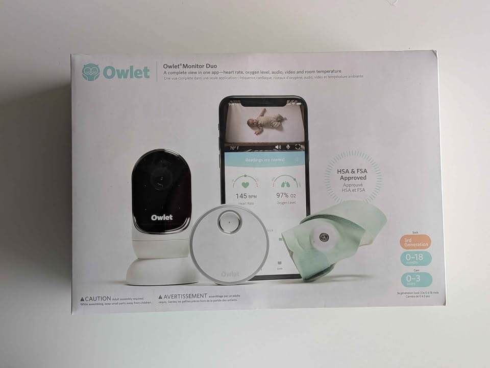 Brand New Owlet Baby Monitor Duo Smart Sock 3 - Mint - photo 2