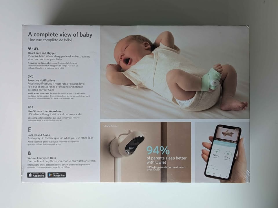Brand New Owlet Baby Monitor Duo Smart Sock 3 - Mint - photo 3