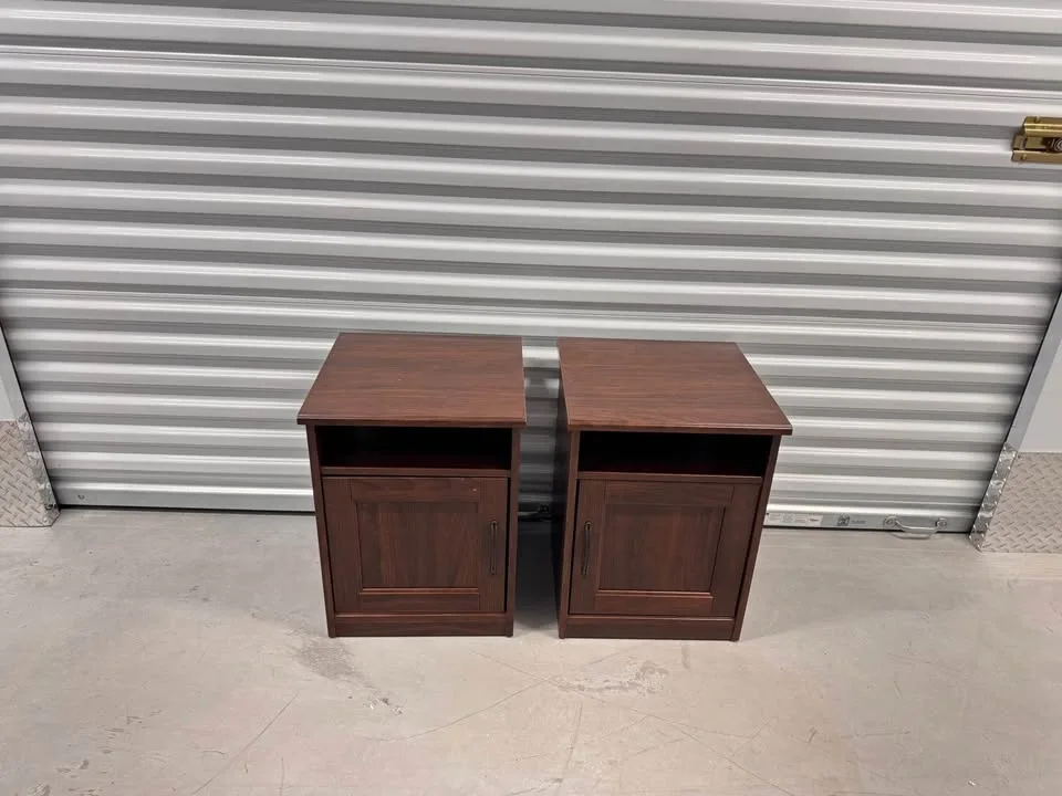 Ikea brown 6 drawer dresser with two nightstands image indicator(9)