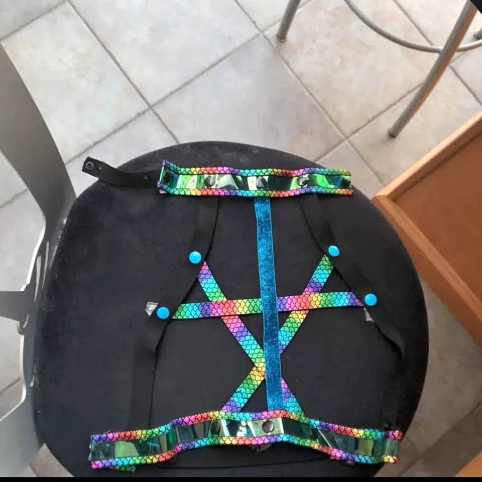 Mermaid Harness Size S - Multicoloured Like NEW $20