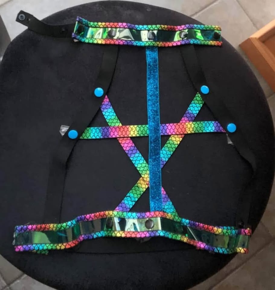 Mermaid Harness Size S - Multicoloured Like NEW $20 - photo 3