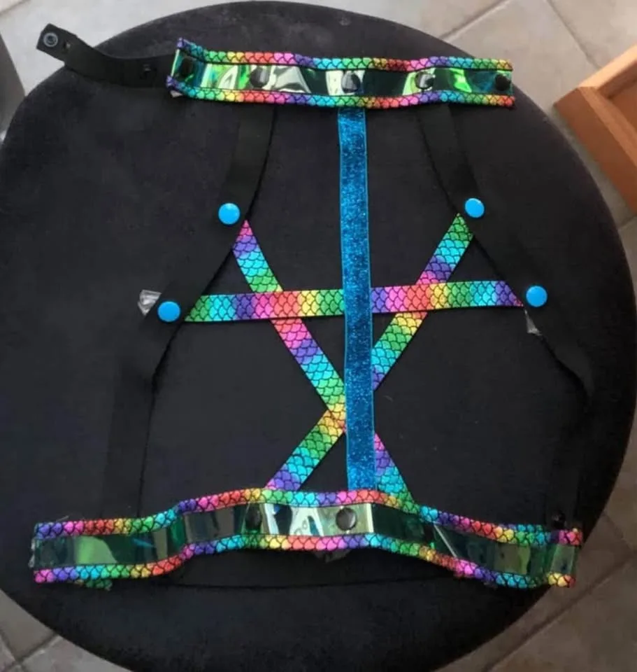 Mermaid Harness Size S - Multicoloured Like NEW $20 image indicator(3)