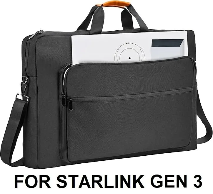 SUBFIX Waterproof Starlink Gen 3 Outdoor Travel Bag - BLACK