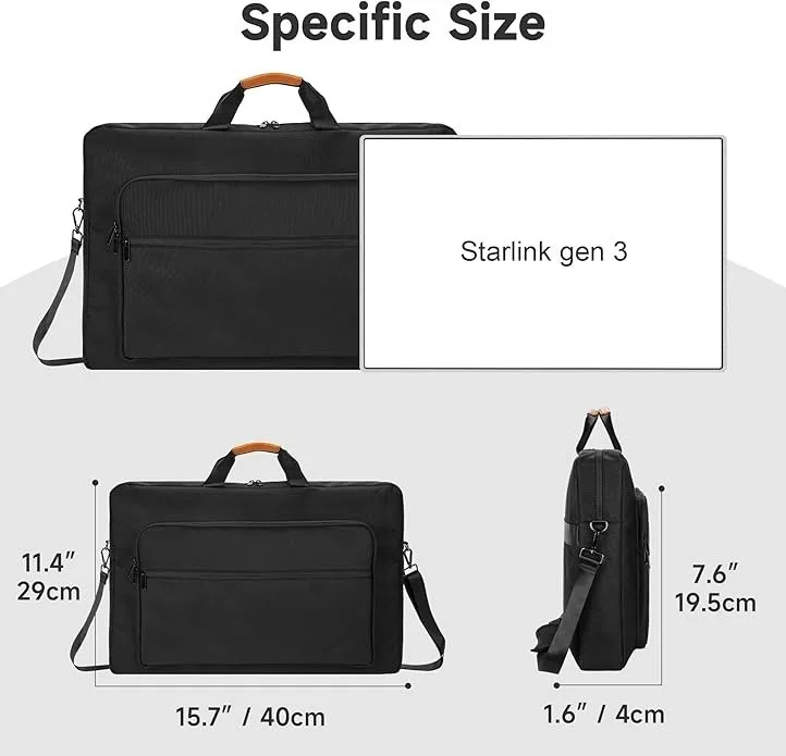 SUBFIX Waterproof Starlink Gen 3 Outdoor Travel Bag - BLACK image indicator(3)