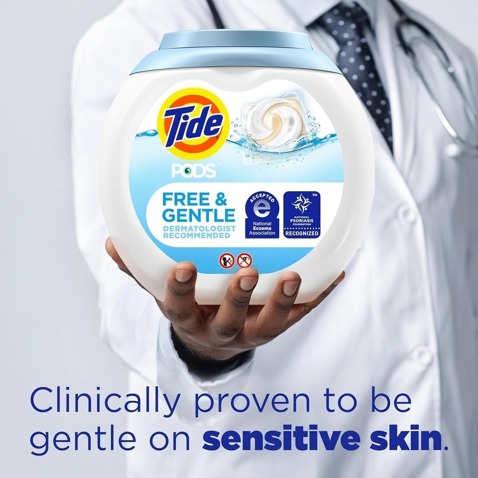 112PK TIDE FREE & GENTLE LAUNDRY detergent PODS - Unscented - photo 5