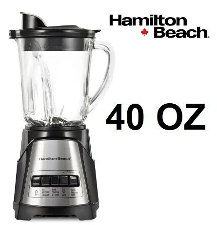 Hamilton Beach Blender - 40OZ - black/silver - (Model: 58148ag)