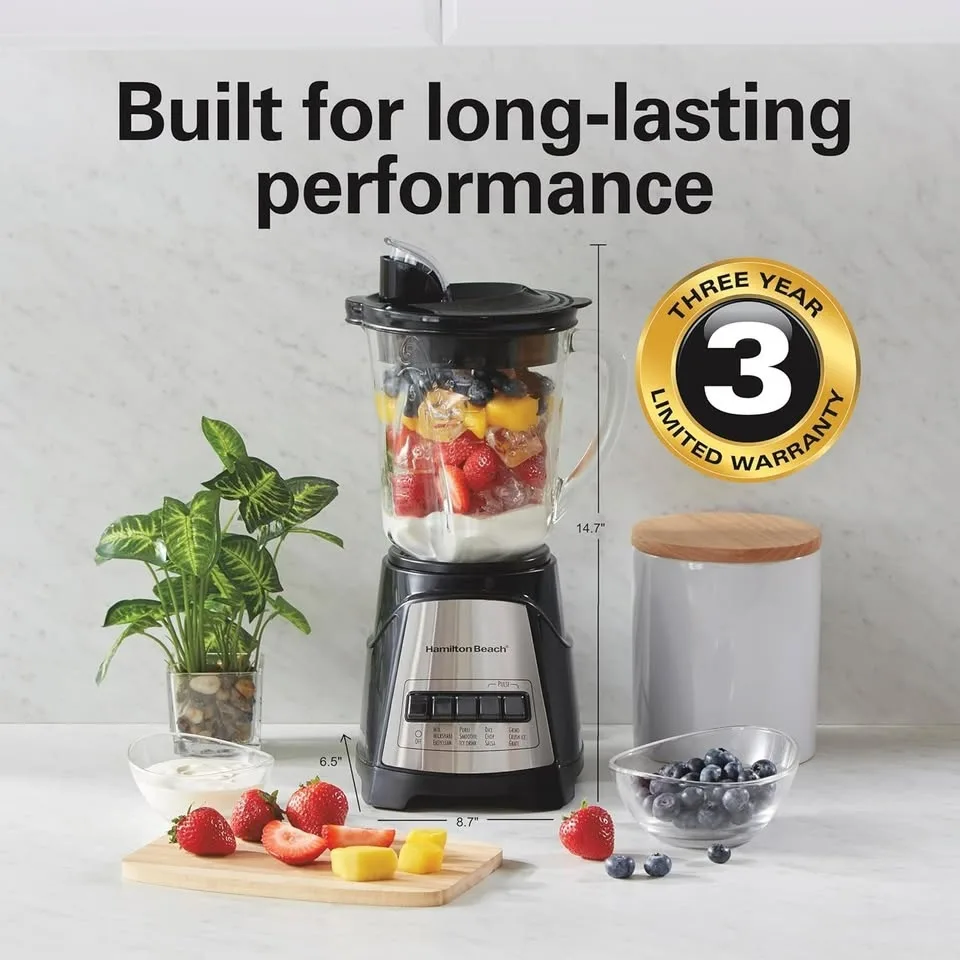 Hamilton Beach Blender - 40OZ - black/silver - (Model: 58148ag) image indicator(5)