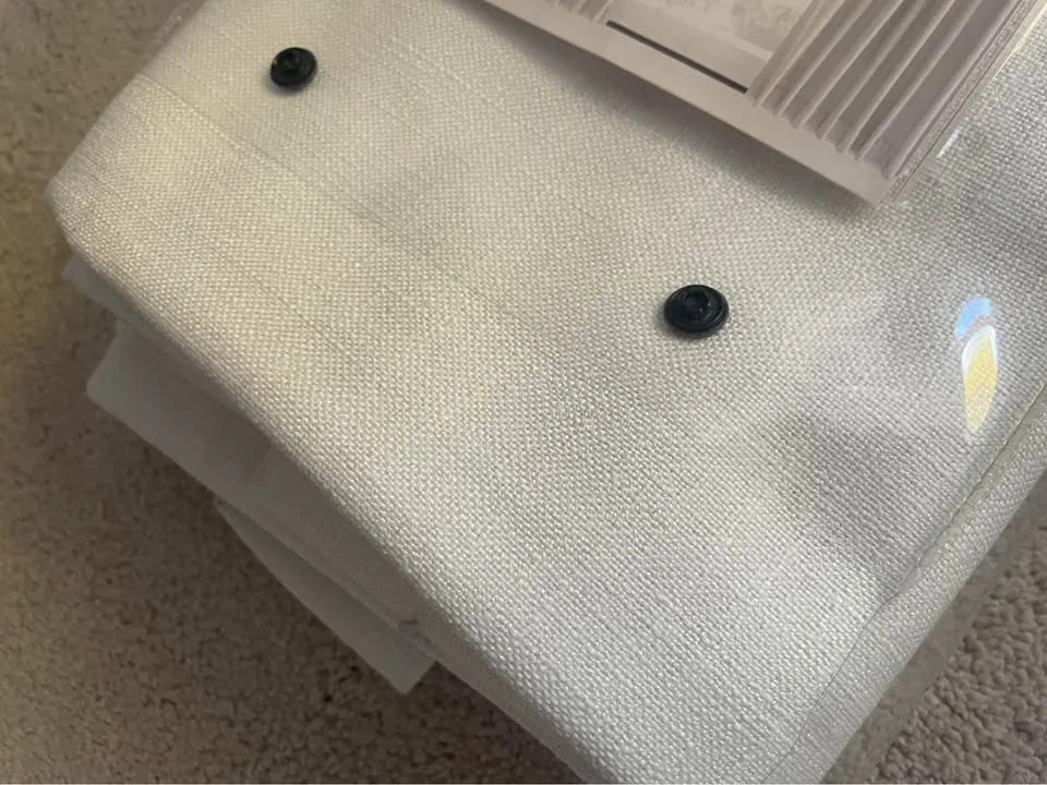 Natural tone white curtain never used image indicator(2)