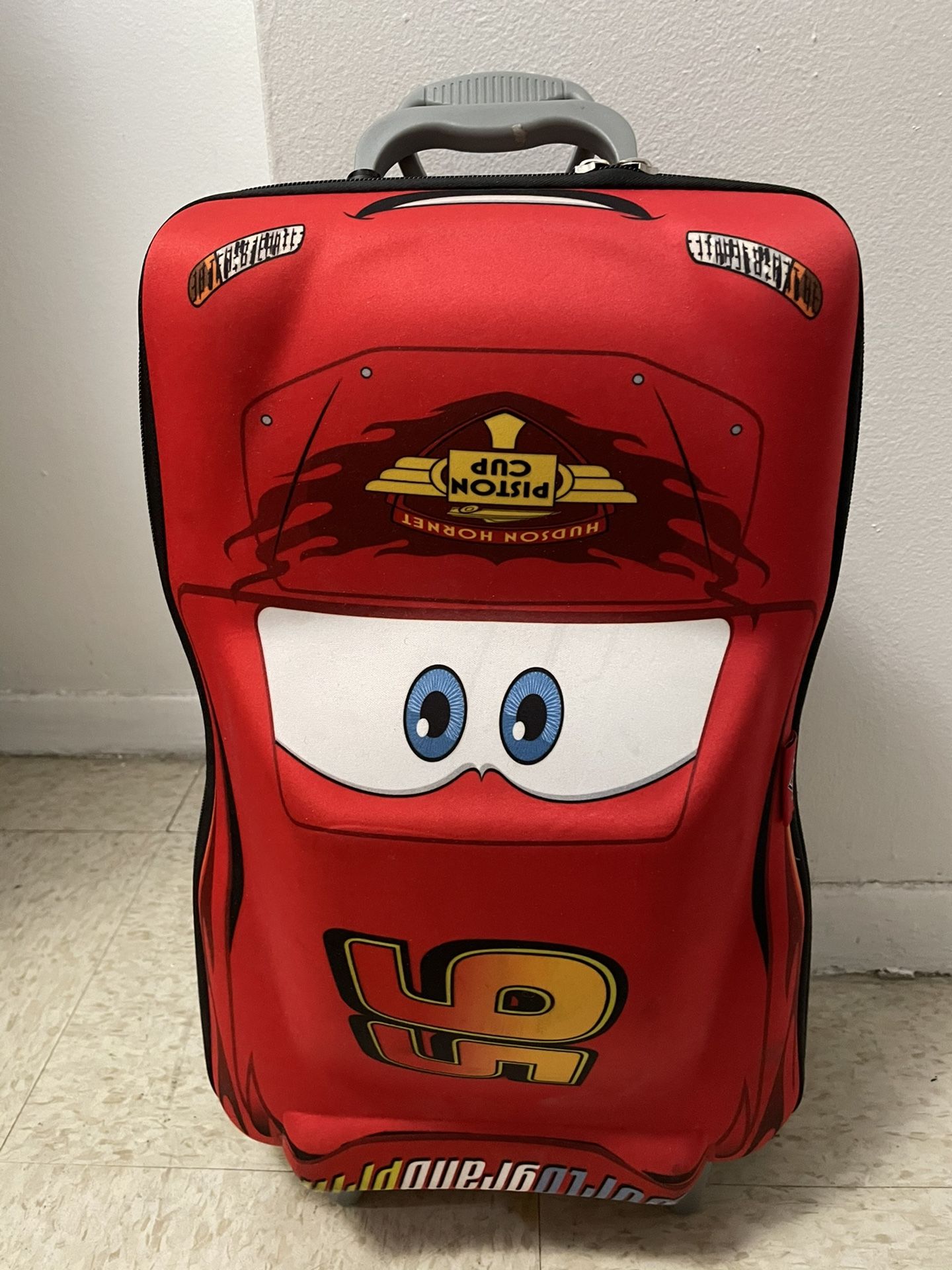 Lighting Mc Queen carry on. Perfect for little ones