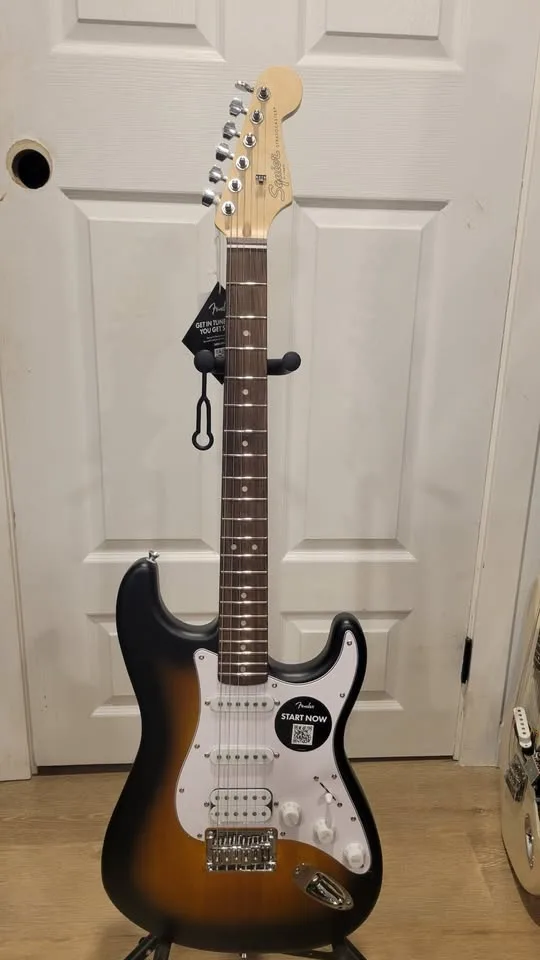 $220 Squier Stratocaster Hardtail HSS Electric Guitar – 2-Color image indicator(2)
