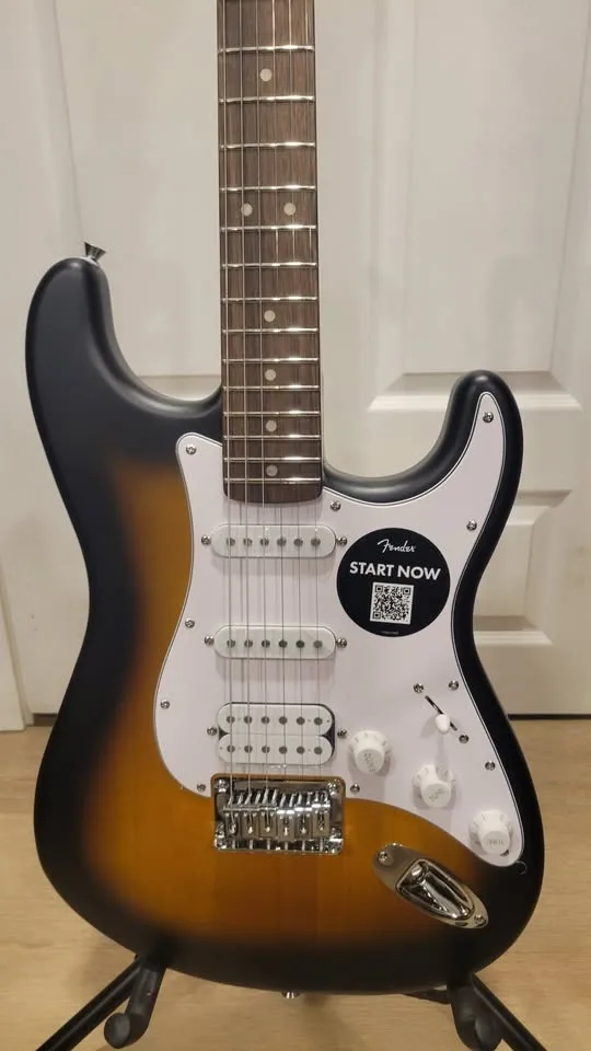 $220 Squier Stratocaster Hardtail HSS Electric Guitar – 2-Color image indicator(3)